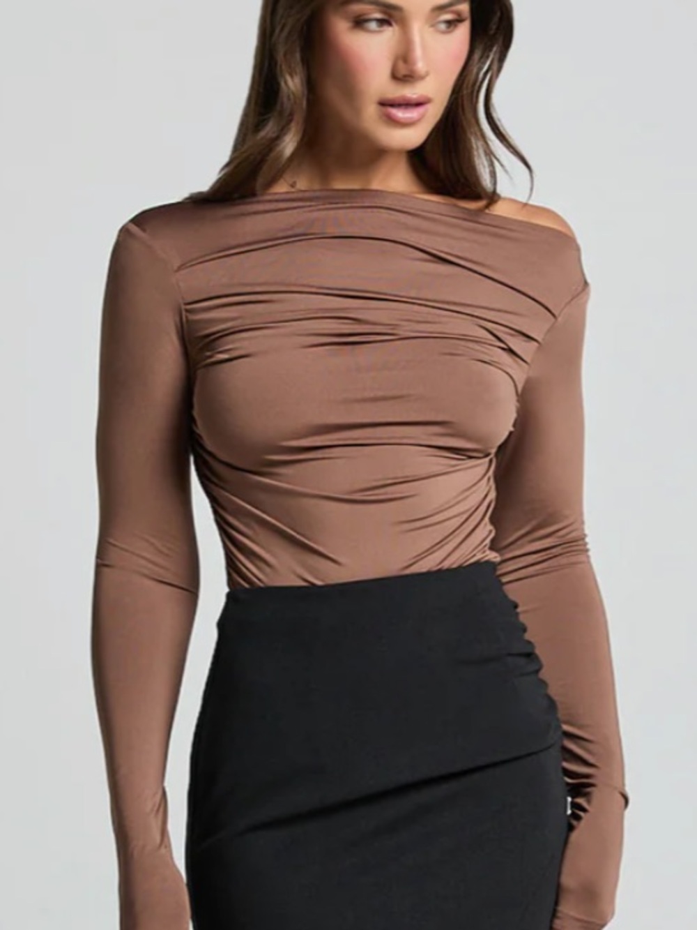 Fabia Brown Long Sleeve